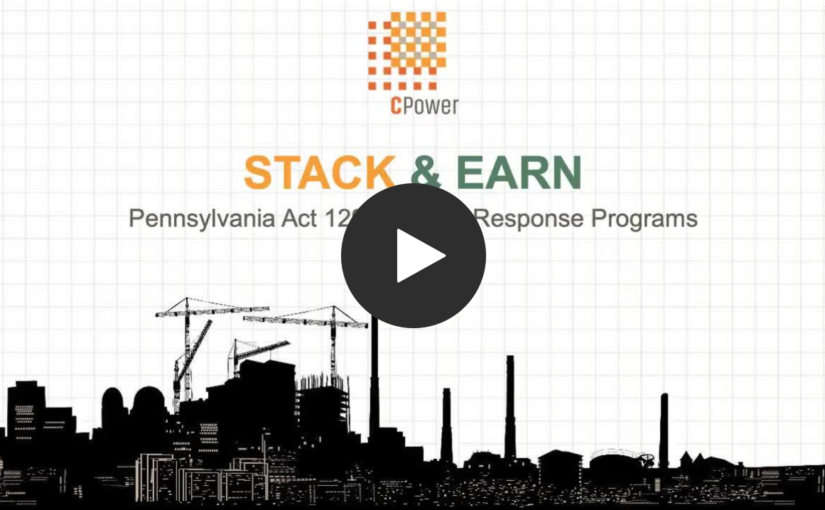 Stack & Earn with Pennsylvania Act 129 Demand Response (Webinar)