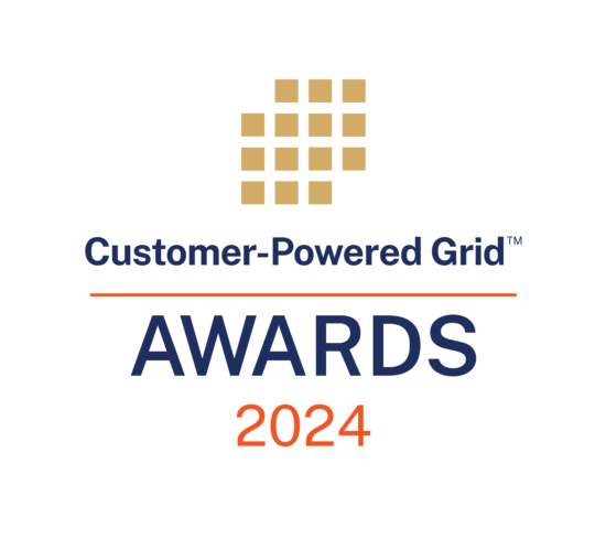 Customer-Powered Grid Award Logo 2024